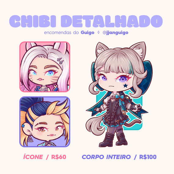 valores chibi detalhado